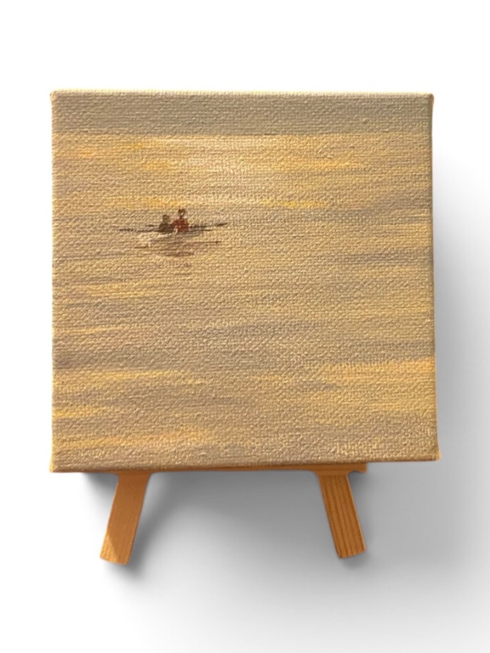 Kayak painting with pedestal